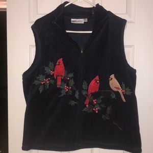 Cardinal fleece vest sz Large